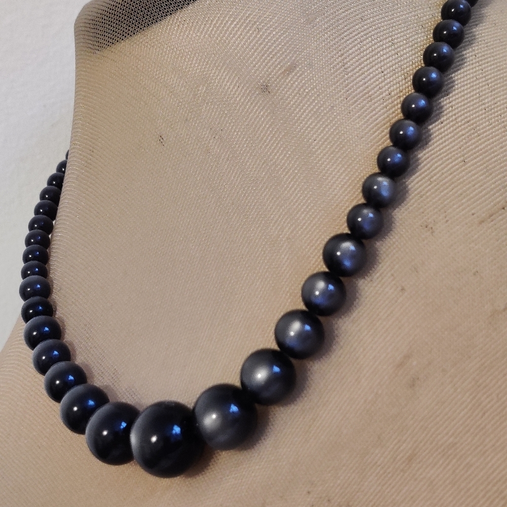 Vintage 60s Moonglow Lucite Beads Necklace